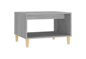 Grijze Sonoma Eiken Salontafel 60x50x40 cm - 33% Korting