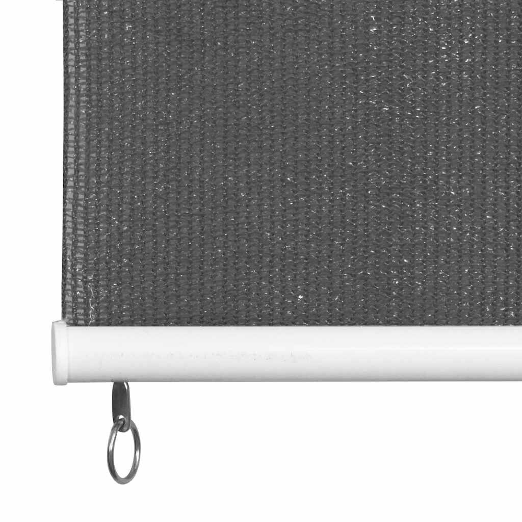 vidaXL Rolgordijn voor buiten 145(B)x140(H) cm antracietkleurig