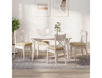vidaXL Zitkussens 4 pcs Crème 45 x 45 x 12 cm Stof