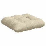 vidaXL Zitkussens 4 pcs Crème 45 x 45 x 12 cm Stof