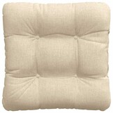 vidaXL Zitkussens 4 pcs Crème 45 x 45 x 12 cm Stof