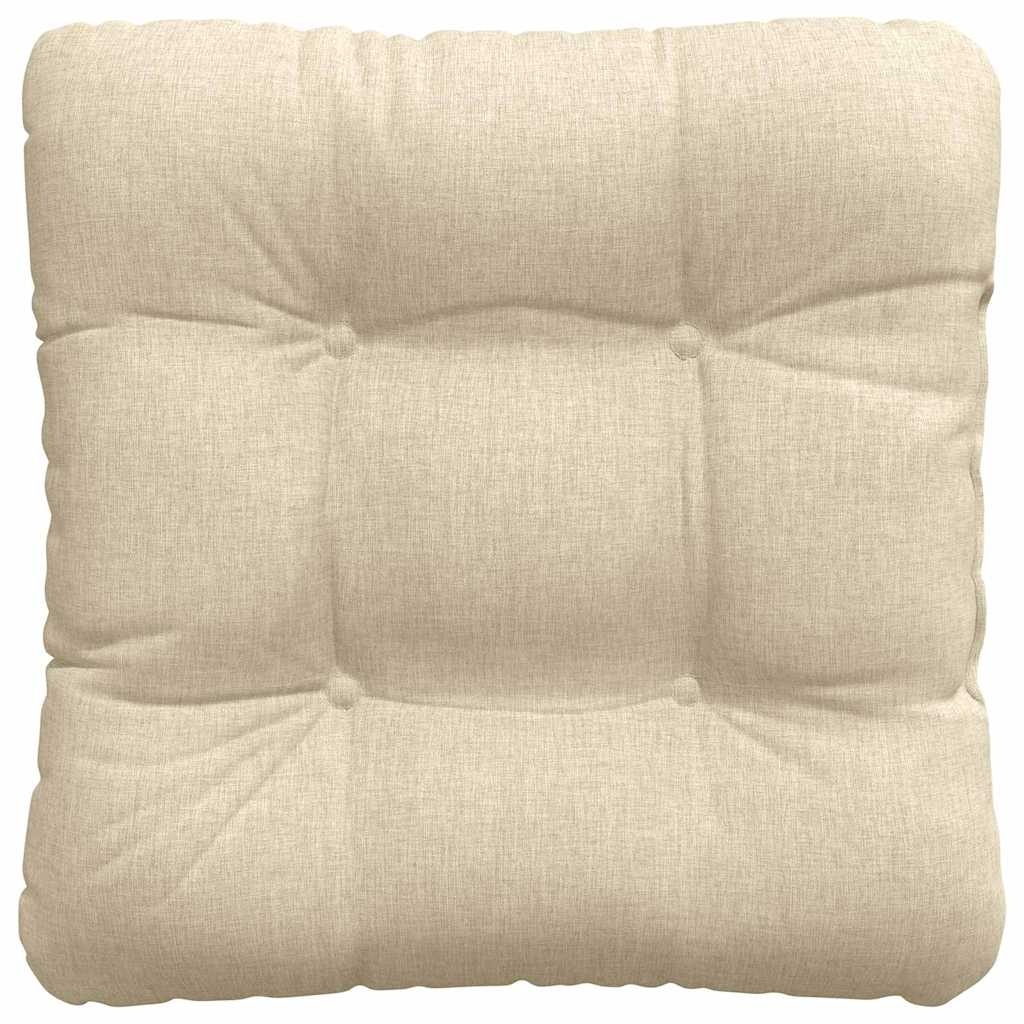 vidaXL Zitkussens 4 pcs Crème 45 x 45 x 12 cm Stof