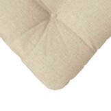 vidaXL Zitkussens 4 pcs Crème 45 x 45 x 12 cm Stof