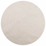 vidaXL Vloerkleed ZIZUR crème binnen en buiten Ø 160 cm jute look