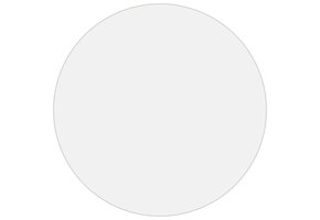 Mat PVC Tafelbeschermer Ø 110 cm 2 mm dik - 33% Korting