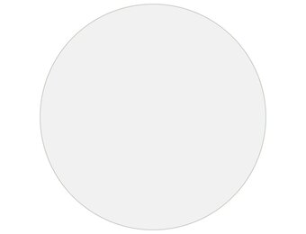 vidaXL Tafelbeschermer Ø 110 cm 2 mm PVC mat