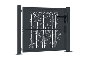 VidaXL Poort 100x75 cm Antraciet Staal - 35% Korting