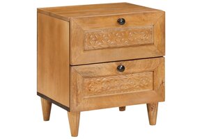 vidaXL Nachtkastje Licht Bruin 40x33x46cm Bewerkt Hout met 41% Korting