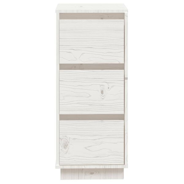 vidaXL Dressoirs 2 st 32x34x75 cm massief grenenhout wit