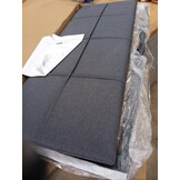 vidaXL Hoofdborden 2 st 100x5x78/88 cm stof donkergrijs