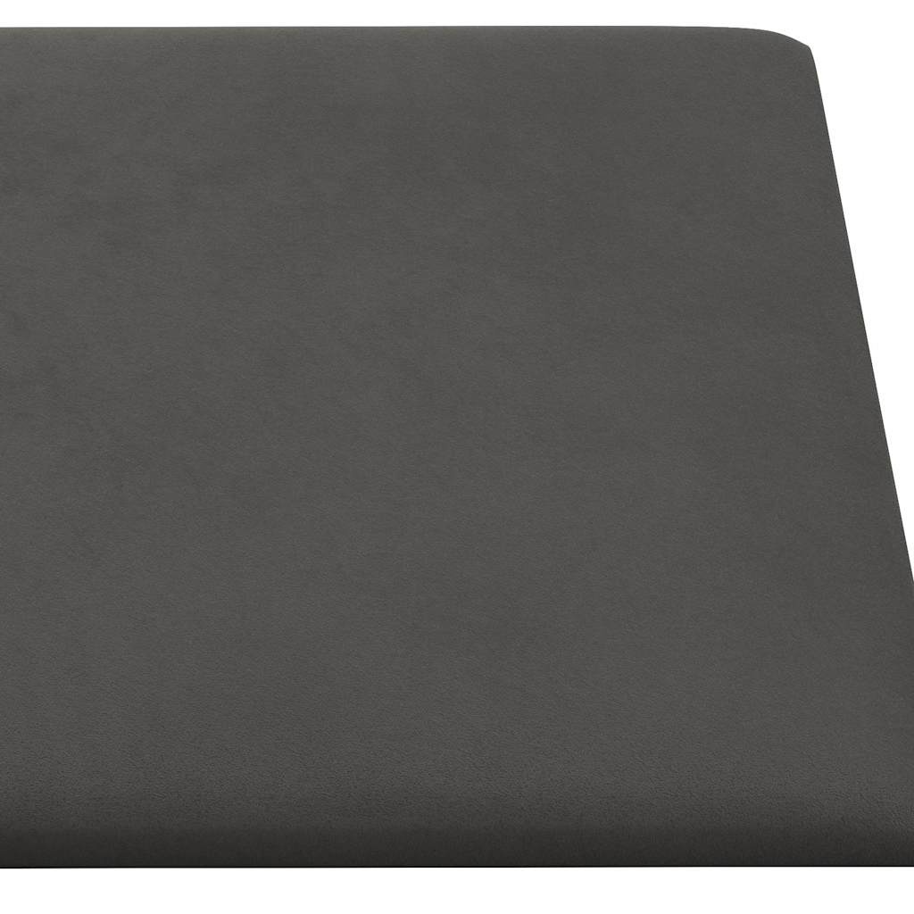 vidaXL Wandpanelen 12 st 1,08 m² 30x30 cm fluweel donkergrijs