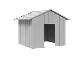 Hondenhok Met Dak Gegalvaniseerd Staal - 131x101x102 cm (35% Korting)