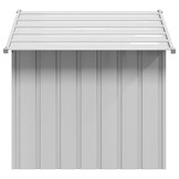 vidaXL Hondenhok met dak 131x101x102 cm gegalvaniseerd staal