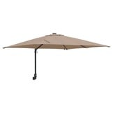 Taupe Tuinparasol 248.5 cm met LED - 61% Korting