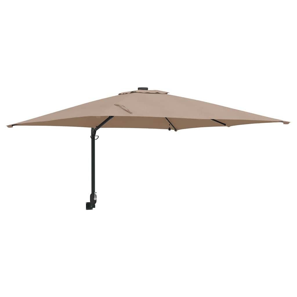 Taupe Tuinparasol 248.5 cm met LED - 61% Korting