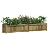 vidaXL Plantenbakken 2 st cm geïmpregneerd hout