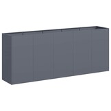 vidaXL Plantenbak 200x40x80 cm koudgewalst staal antracietkleurig