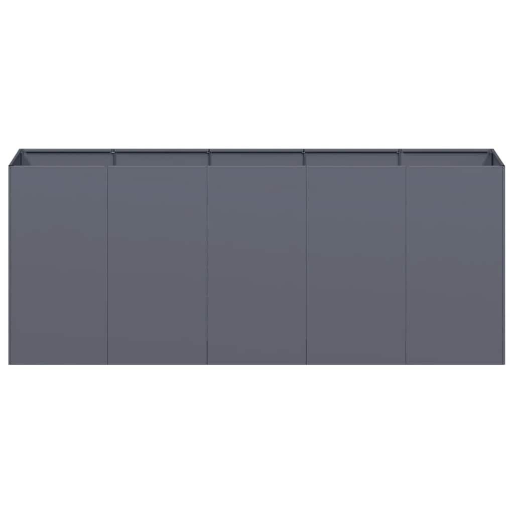 vidaXL Plantenbak 200x40x80 cm koudgewalst staal antracietkleurig