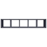 vidaXL Plantenbak 200x40x80 cm koudgewalst staal antracietkleurig