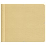 vidaXL Balkonscherm 90x600 cm 100% oxford polyester zandkleurig