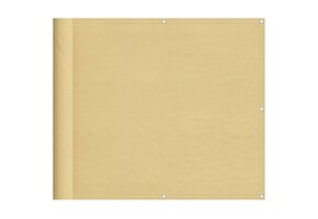 VidaXL Balkonscherm 90x600 cm Zandkleurig Oxford Polyester met 53% Korting