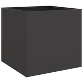 vidaXL Plantenbakken 2 st 42x40x39 cm staal zwart
