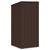 vidaXL Tuinschuur 87x98x159 cm gegalvaniseerd staal bruin
