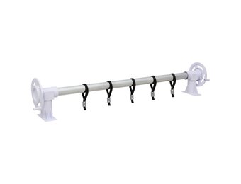 vidaXL Zwembadhoesroller met kunststof frame