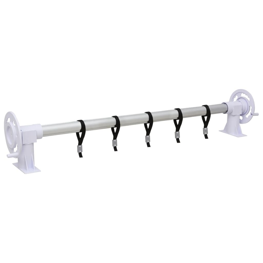 vidaXL Zwembadhoesroller met kunststof frame