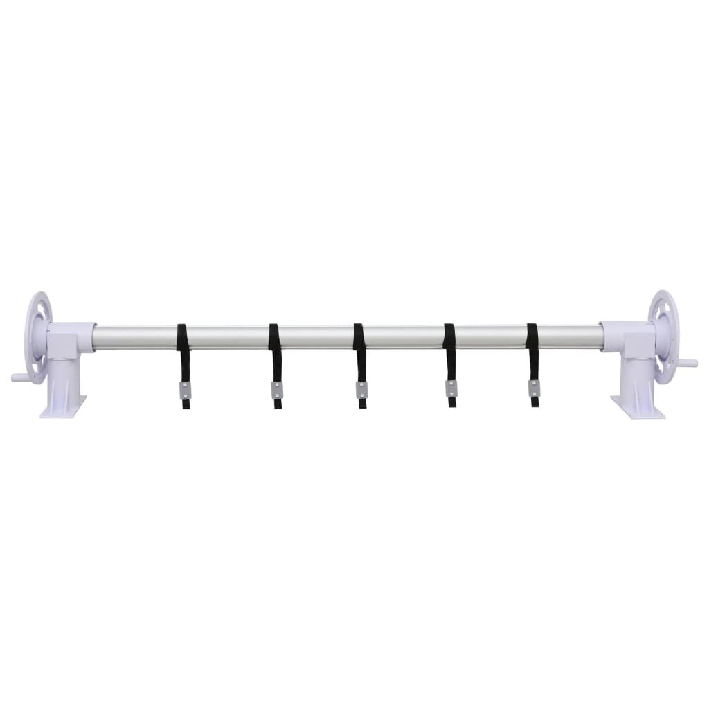 vidaXL Zwembadhoesroller met kunststof frame
