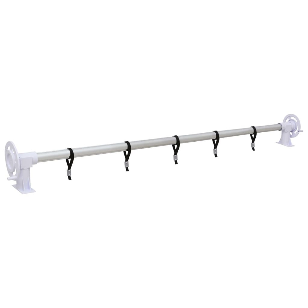 vidaXL Zwembadhoesroller met kunststof frame