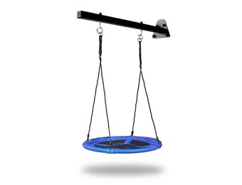 Schommel ophangstang - 100cm - gepoedercoat staal - zwart