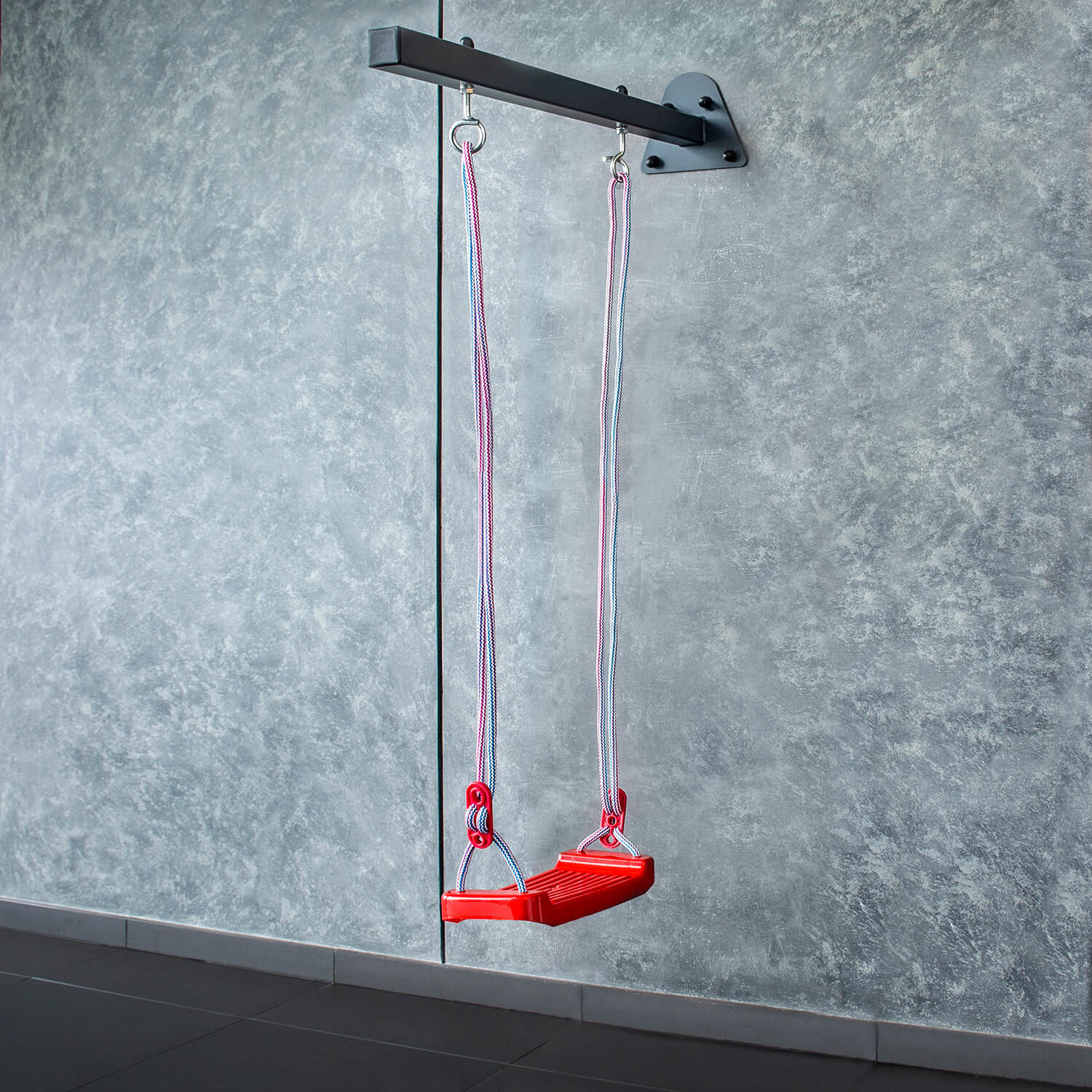 Schommel ophangstang - 100cm - gepoedercoat staal - zwart