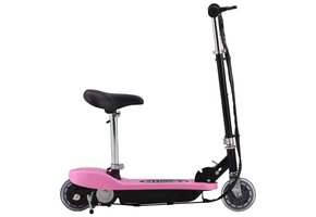 Elektrische Step met Zitje 120W Roze - 35% Korting