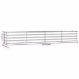 vidaXL Plantenbak verhoogd 320x40x45 cm cortenstaal roestig