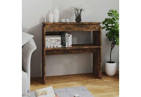 vidaXL Wandtafel bewerkt hout gerookt eiken 80x30x80 cm - 29% Korting