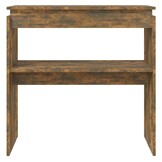 vidaXL Wandtafel 80x30x80 cm bewerkt hout gerookt eikenkleurig