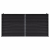 vidaXL Plantenbak verhoogd 160x40x77 cm gegalvaniseerd staal antraciet