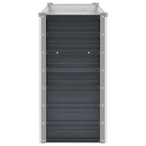 vidaXL Plantenbak verhoogd 160x40x77 cm gegalvaniseerd staal antraciet