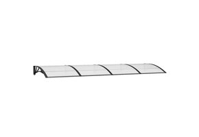 Deurluifel Polycarbonaat Zwart 350x100 cm - 34% Korting!
