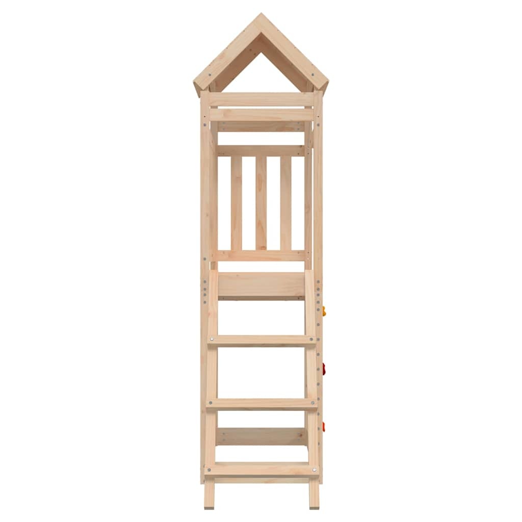 vidaXL Speelhuis 52,5x110,5x214 cm massief grenenhout