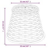 vidaXL Lampenkap Ø15x12 cm wicker bruin