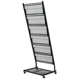 Tijdschriftenrek met 6 planken - Zwart - 54% Korting