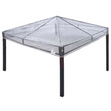 vidaXL Gazebo Dekking Vervanging 300 x 300 x 26 cm Transparant PVC