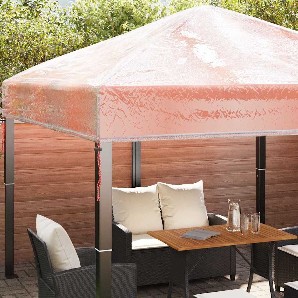 vidaXL Gazebo Dekking Vervanging 300 x 300 x 26 cm Transparant PVC