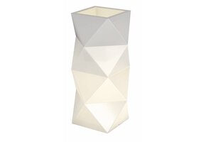 Bloempot met Verlichting - Wit - 29x29x78cm - 65% Korting