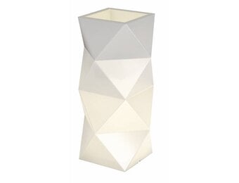 Bloempot met Verlichting - Monumo Asti - Wit - 29x29x78cm - 52% Korting