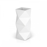 Bloempot met Verlichting - Monumo Asti - Wit - 29x29x78cm - 52% Korting