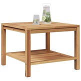 vidaXL Salontafel Bruin 60 x 60 x 45 cm Massief teakhout
