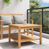 vidaXL Salontafel Bruin 60 x 60 x 45 cm Massief teakhout